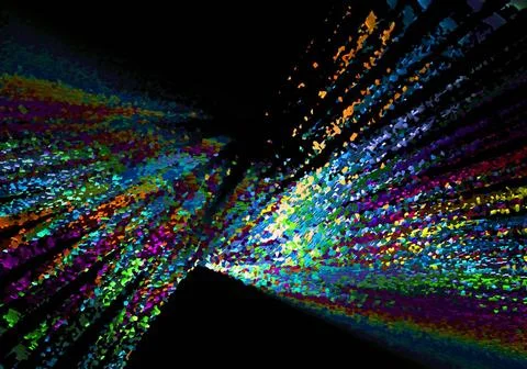 Colorful Low Poly Triangular Background Abstract rainbow polygonal backgro... Stockfoto's