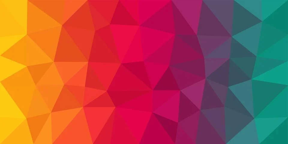 Colorful Low Poly Vector Background Иллюстрация