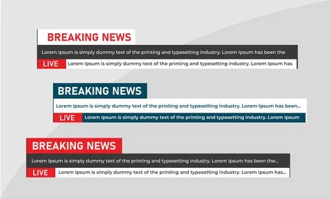 Colorful Lower third design for media and press Stock Illustration