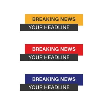 Colorful lower third design on white background Stock Illustration