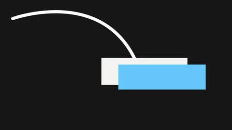 Colorful lower third template design headline title animation. Smooth High-.. 库存插图