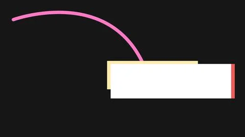 Colorful lower third template design headline title animation. Smooth High-.. 库存插图