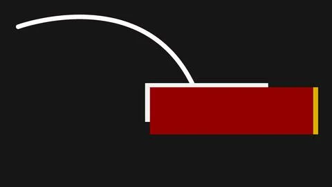 Colorful lower third template design headline title animation. Smooth High-.. 库存插图