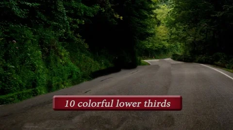 Colorful lower thirds After Effects素材