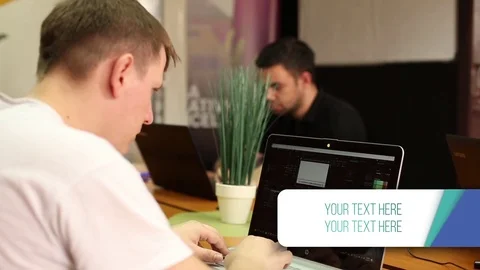 Colorful lower thirds and transition + Typography intro &amp; outro Stock After Effects