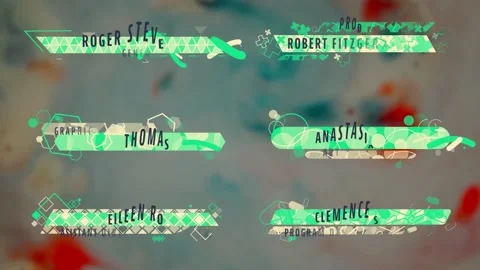 Colorful Lowerd Thirds Stock After Effects