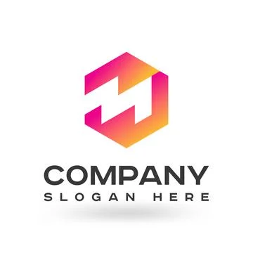 Colorful M logo design Vector Template elements., Unique, Modern, Corporate Illustrazione stock
