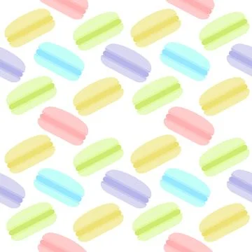 Colorful macaron seamless pattern Stock Illustration