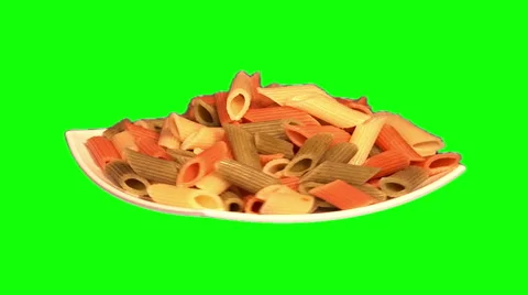 Colorful macaroni rotating 01 Stock Footage 45733869