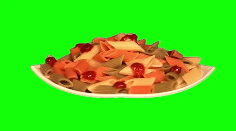 Colorful macaroni rotating 02 Stock-Footage 45734028