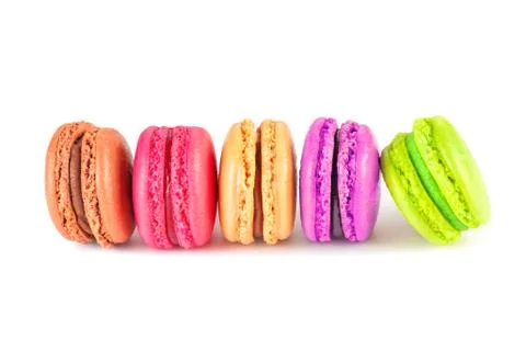 Colorful macarons Foto stock