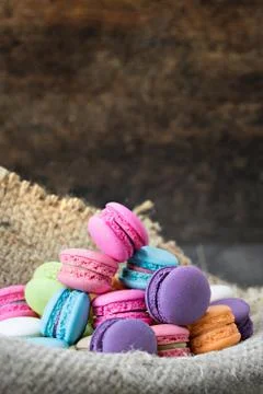 Colorful of macarons Stockfoto's