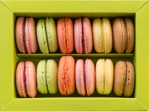 Colorful macarons Stock Photos