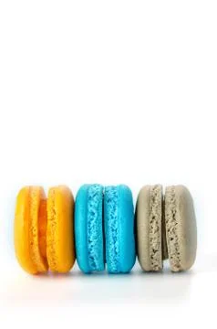 Colorful macaroon dessert Stock-Fotos