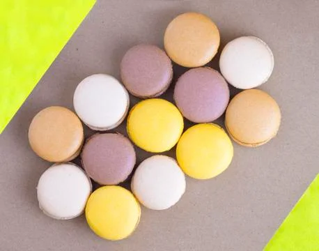 Colorful macaroon Stock Photos