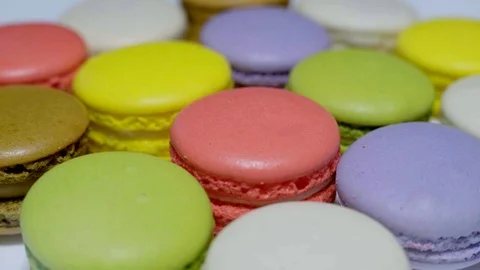 Colorful Macaroons Video stock 104862073