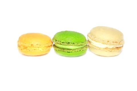 Colorful macaroons isolated 写真素材