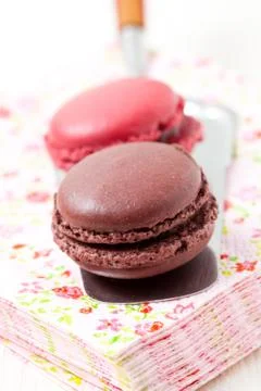 Colorful macaroons Foto stock