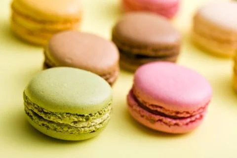 Colorful macaroons Foto stock