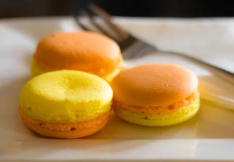 Colorful macaroons Foto stock