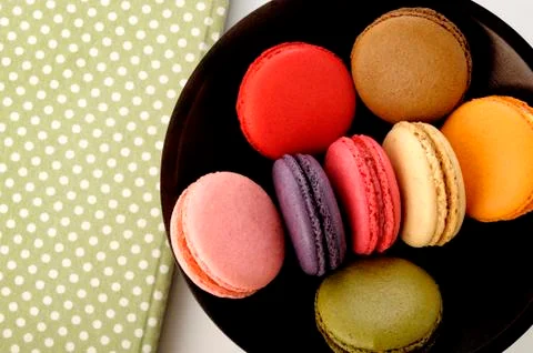 Colorful macaroons Stock-Fotos