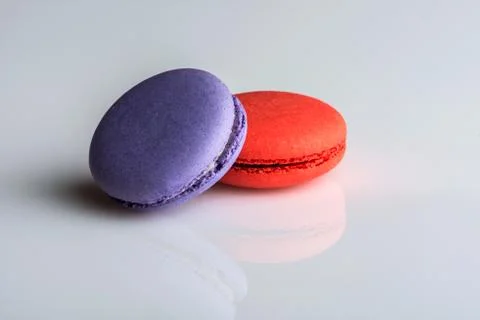 Colorful macaroons Stock Photos