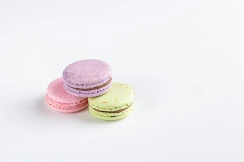 Colorful macaroons Stock Photos