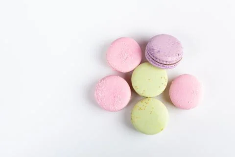 Colorful macaroons Stock Photos
