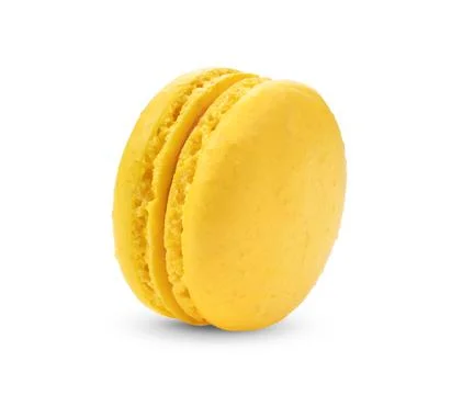 Colorful macaroons on white background Stock Photos