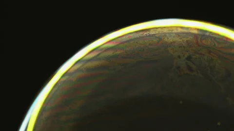 Colorful magic bubble art soap inspiration Stock Footage 233926157