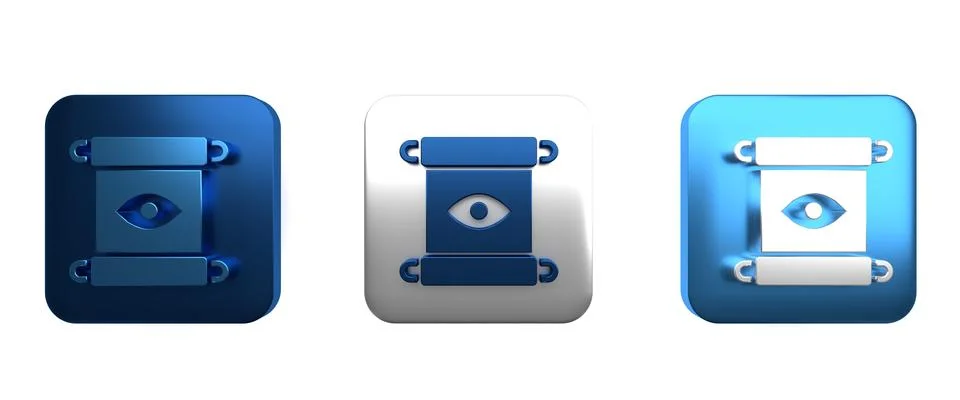 Colorful Magic scroll icon isolated on white background. Decree, paper, par.. Ilustração Stock