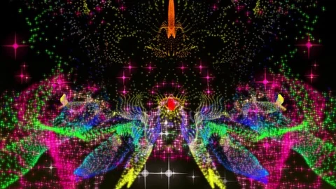 Colorful Magic Star Background 스톡 동영상 77145211