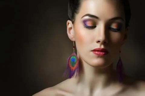 Colorful makeup Stock Photos