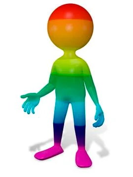 Colorful man Stock Illustration