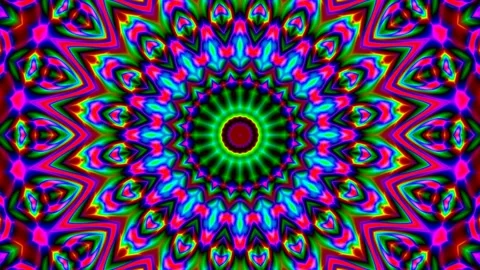 Colorful Mandala Complex Flower Pattern Pattern Kaleidoscope Stock Footage 150609880