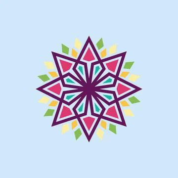 Colorful Mandala Stock Illustration