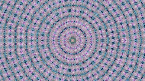 Colorful Mandala Pattern with concentric circles and geometric details Stock Illustration