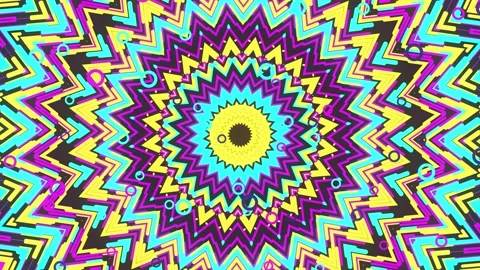Colorful Mandala Round Pattern Stock Footage 152741189