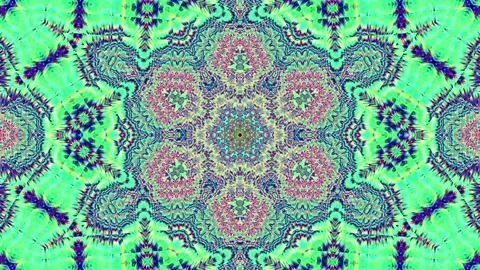 Colorful mandala spins with intricate patterns Stock Footage 340412992