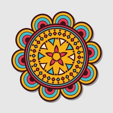 Colorful mandala vector Stock Illustration