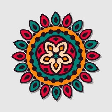 Colorful mandala vector Illustrazione stock