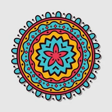 Colorful mandala vector Stock Illustration