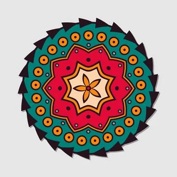 Colorful mandala vector Illustrazione stock