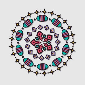 Colorful mandala vector Stock Illustration