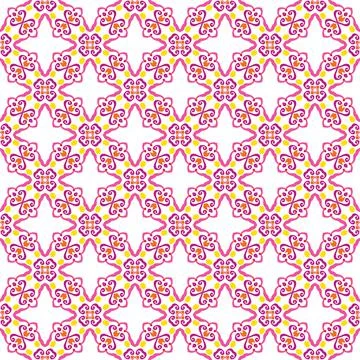 Colorful mandala vector pattern. Seamless oriental ornament Illustrazione stock