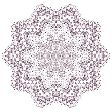 Colorful mandala on the white background. Stock-Illustration