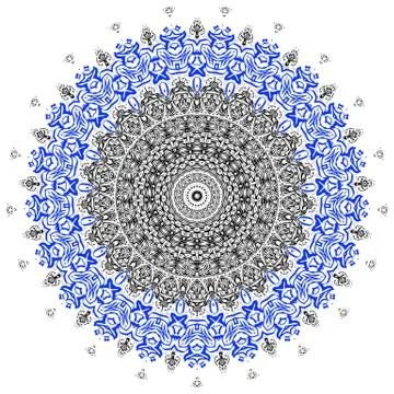Colorful mandala on the white background. Stock-Illustration