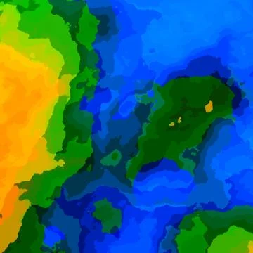 Colorful map abstraction. Full frame picture. Visual ornate decor. Yellow green. Stock Illustration