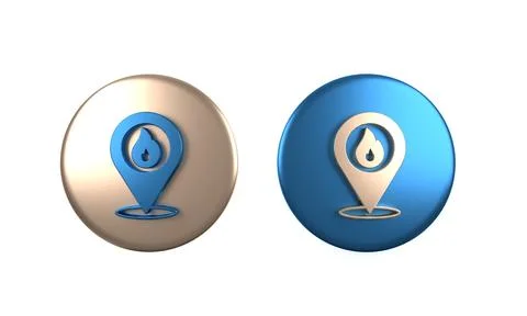 Colorful Map pointer with fire flame icon isolated on white background. Fir.. 库存插图