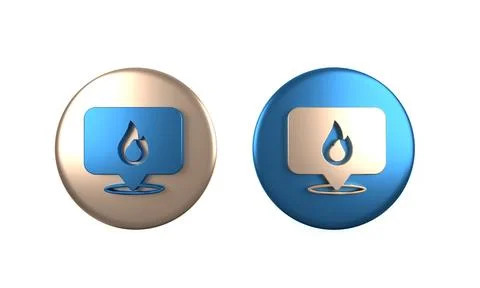 Colorful Map pointer with fire flame icon isolated on white background. Fir.. Illustrazione stock